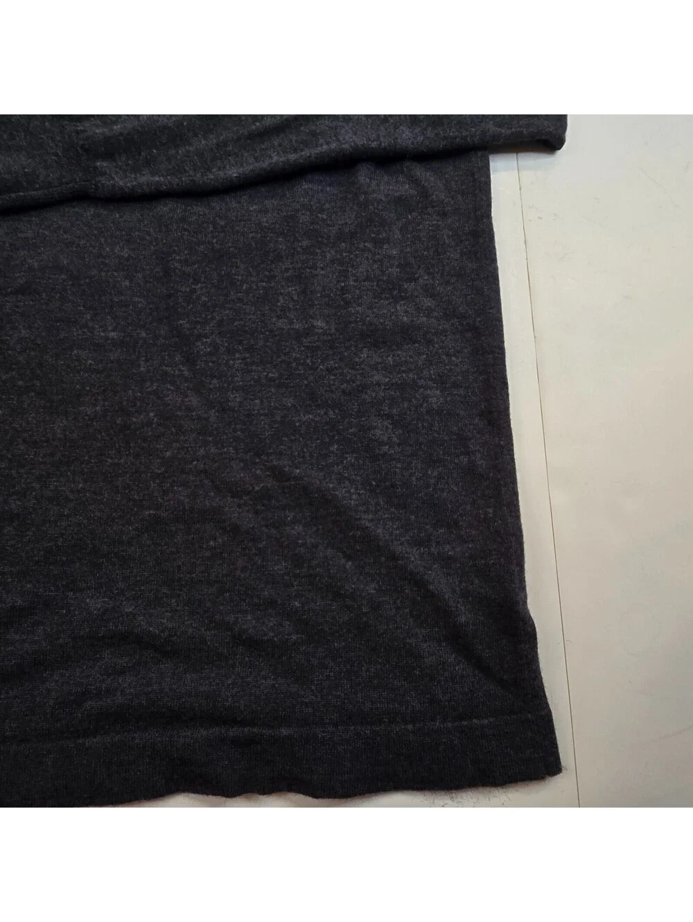 Joseph Abboud 100% Extra Fine Merino Wool Quarter Zip Sweater Size 2XL Tall Gray